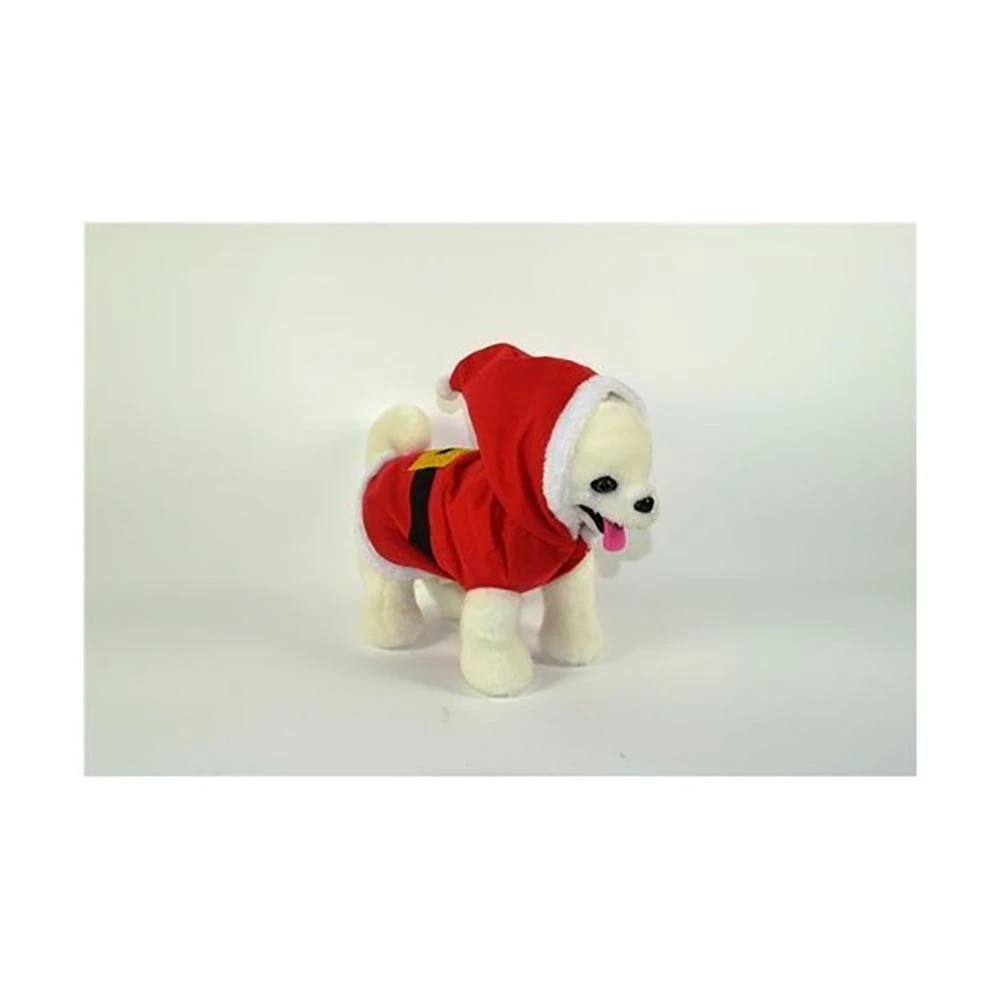 Costume Babbo Natale Con Cappuccio Per Cani 3 Costume Babbo Natale Con Cappuccio Per Cani