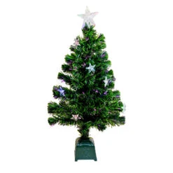 Albero Di Natale Con Fibre Ottiche 150 Cm