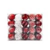 20 Palline Natalizie 60mm Infrangibili Rosse E Bianche -Forniture Natalizie Negozio 0059959 20 palline natalizie 60mm infrangibili rosse e bianche