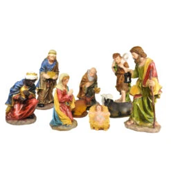 Natività 10 Statuitine Presepe 50cm