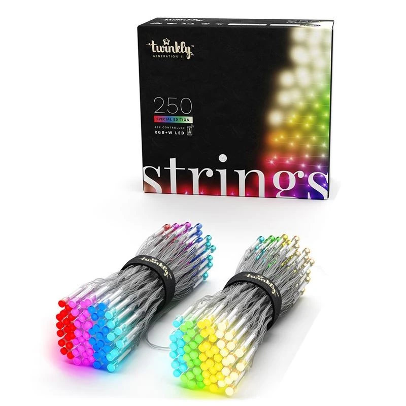 Twinkly Strings Special Edition Catena 250 LED Multicolore RGB+W Con Cavo Trasparente 3 Twinkly Strings Special Edition Catena 250 LED Multicolore RGB+W Con Cavo Trasparente