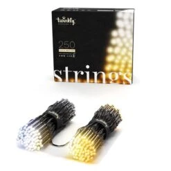 Twinkly Strings Gold Edition Catena 250 LED Ambrato E Bianco AWW