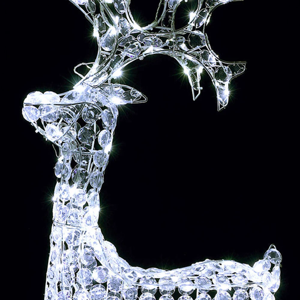 Preqù Renna 3D Luminosa Con 200 LED A Luce Fredda - 115 Cm 4 Preqù Renna 3D Luminosa Con 200 LED A Luce Fredda - 115 Cm - immagine 2
