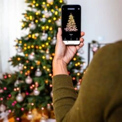 Twinkly Albero Pre-Illuminato Falls Fir 660 LED - 2,1 M, Controllabile Via App -Forniture Natalizie Negozio 0095948 twinkly albero pre illuminato falls fir 660 led 21 m controllabile via app