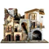 Borgo Presepe Con Luci 60x34x44 Cm -Forniture Natalizie Negozio 0096033 borgo presepe con luci 60x34x44 cm