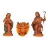 Set 3 Pezzi Natività Da 10 Cm In PVC Per Presepe -Forniture Natalizie Negozio 0096061 set 3 pezzi nativita da 10 cm in pvc per presepe