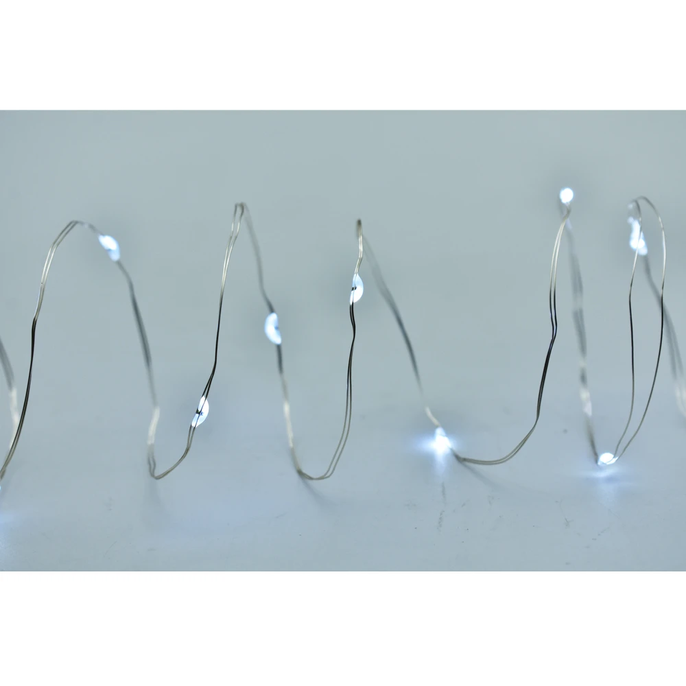 Prequ Catena Luminosa, 20 Nano Led, 1,9 Metri, Luce Fredda, Luce Fissa, Cavo Modellabile, A Batteria 4 Prequ Catena Luminosa, 20 Nano Led, 1,9 Metri, Luce Fredda, Luce Fissa, Cavo Modellabile, A Batteria - immagine 2