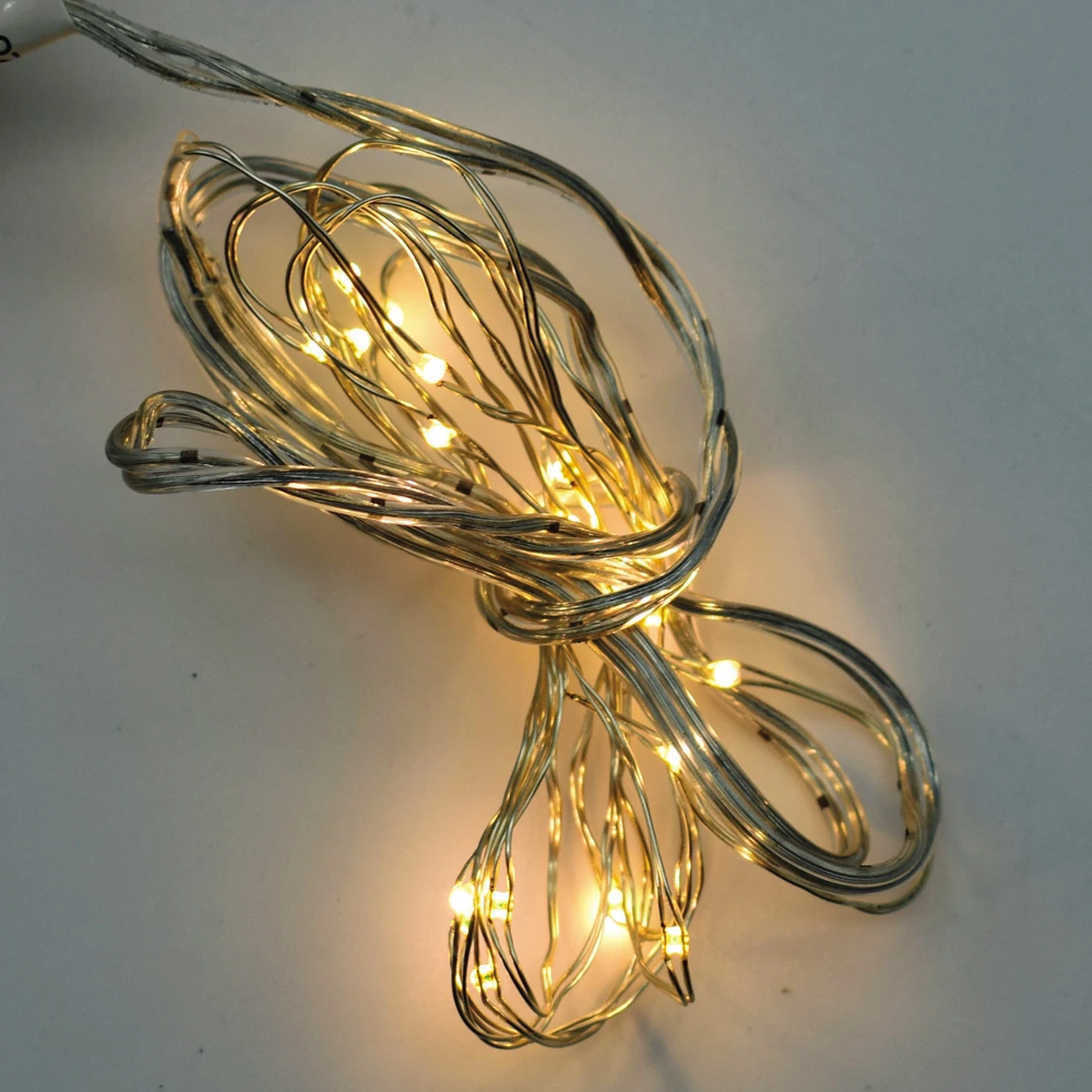 Prequ Catena Luminosa, 20 Nano Led, 1,9 Metri, Luce Calda, Luce Fissa, Cavo Modellabile, A Batteria 4 Prequ Catena Luminosa, 20 Nano Led, 1,9 Metri, Luce Calda, Luce Fissa, Cavo Modellabile, A Batteria - immagine 2