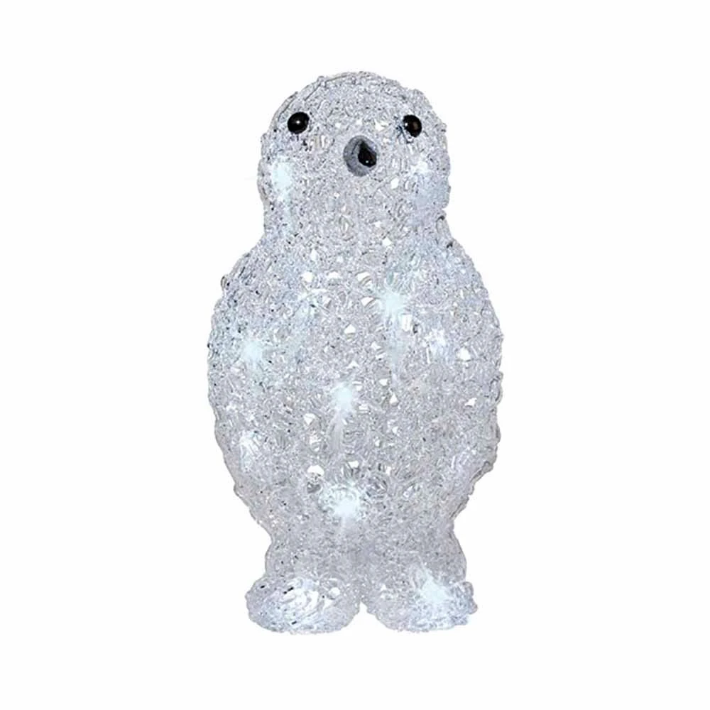 Figure Natalizie Luminose Assortite In Acrilico 3D 20 LED Bianco Freddo 23 Cm 5 Figure Natalizie Luminose Assortite In Acrilico 3D 20 LED Bianco Freddo 23 Cm - immagine 3