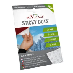 My Village 64pz Sticky Dots Punti Di Colla Per Villaggio Natalizio E Presepe