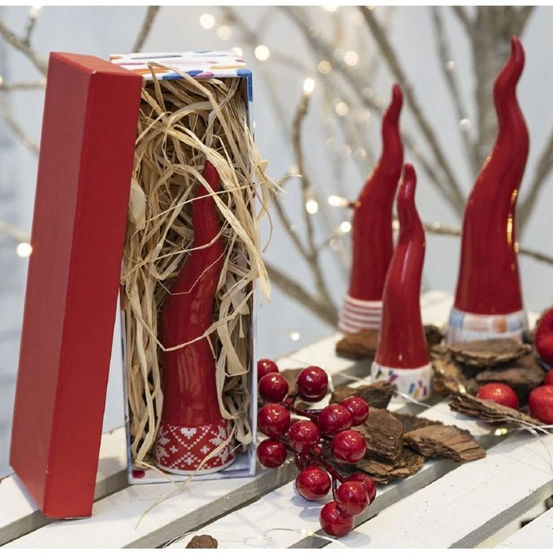 Villa D'Este Corno Portafortuna Di Natale In Ceramica 4 Villa D'Este Corno Portafortuna Di Natale In Ceramica - immagine 2