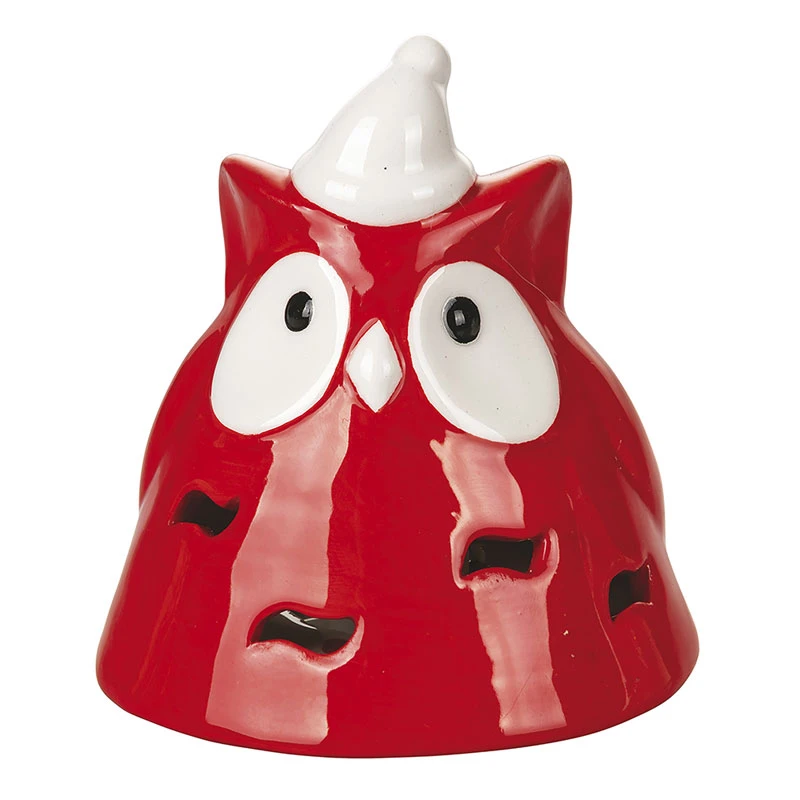 Villa D'Este Gufo Di Natale Grande Con Led In Ceramica 4 Villa D'Este Gufo Di Natale Grande Con Led In Ceramica - immagine 2