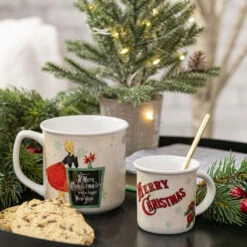 Villa D'Este Tazza Mug Da Natale Miss XMas, 350ml -Forniture Natalizie Negozio 0097968 villa deste tazza mug da natale miss xmas 350ml