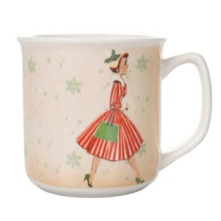 Villa D'Este Tazza Mug Da Natale Miss XMas, 350ml -Forniture Natalizie Negozio 0097972 villa deste tazza mug da natale miss xmas 350ml