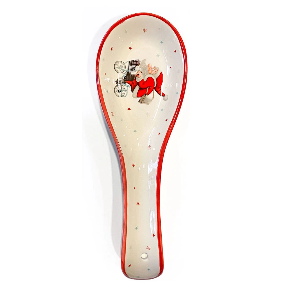 Villa D'Este Poggia Mestolo Natalizio In Ceramica 4 Villa D'Este Poggia Mestolo Natalizio In Ceramica - immagine 2