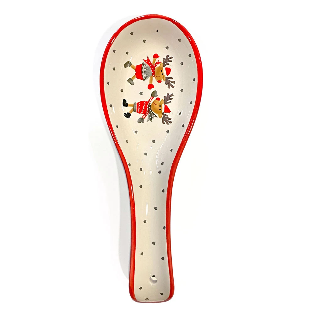 Villa D'Este Poggia Mestolo Natalizio In Ceramica 5 Villa D'Este Poggia Mestolo Natalizio In Ceramica - immagine 3