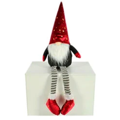 Christmas Decoration Gnomo Seduto Con Cappello